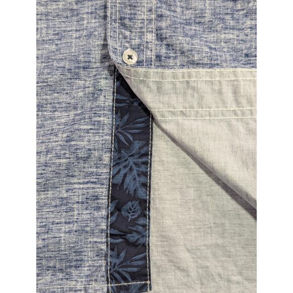 Company Eighty One RN 64866 Size 3XL Blue Short Sleeve Button Up w/Pearl Button - Picture 7 of 13